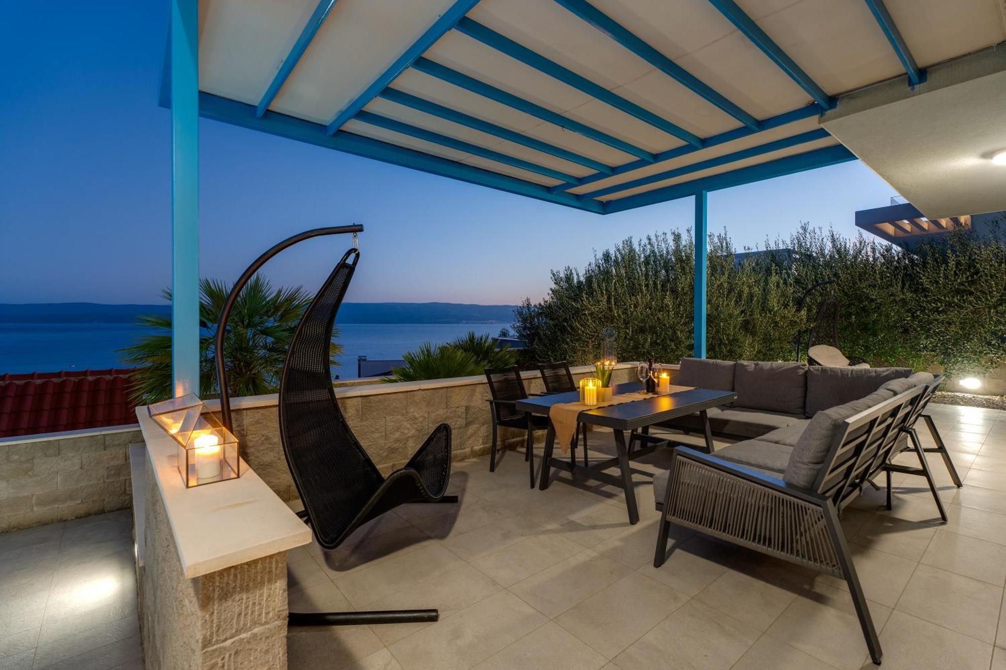 Allegra With 32msq Heated Pool, 300m Far From Sandy Beaches, Open Sea View Villa Omis