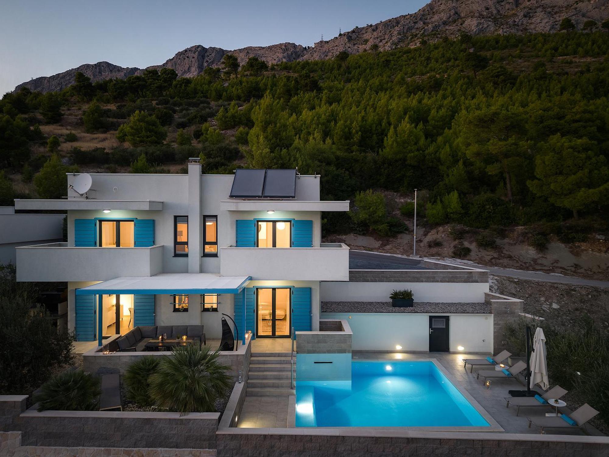 Allegra With 32msq Heated Pool, 300m Far From Sandy Beaches, Open Sea View * Omis