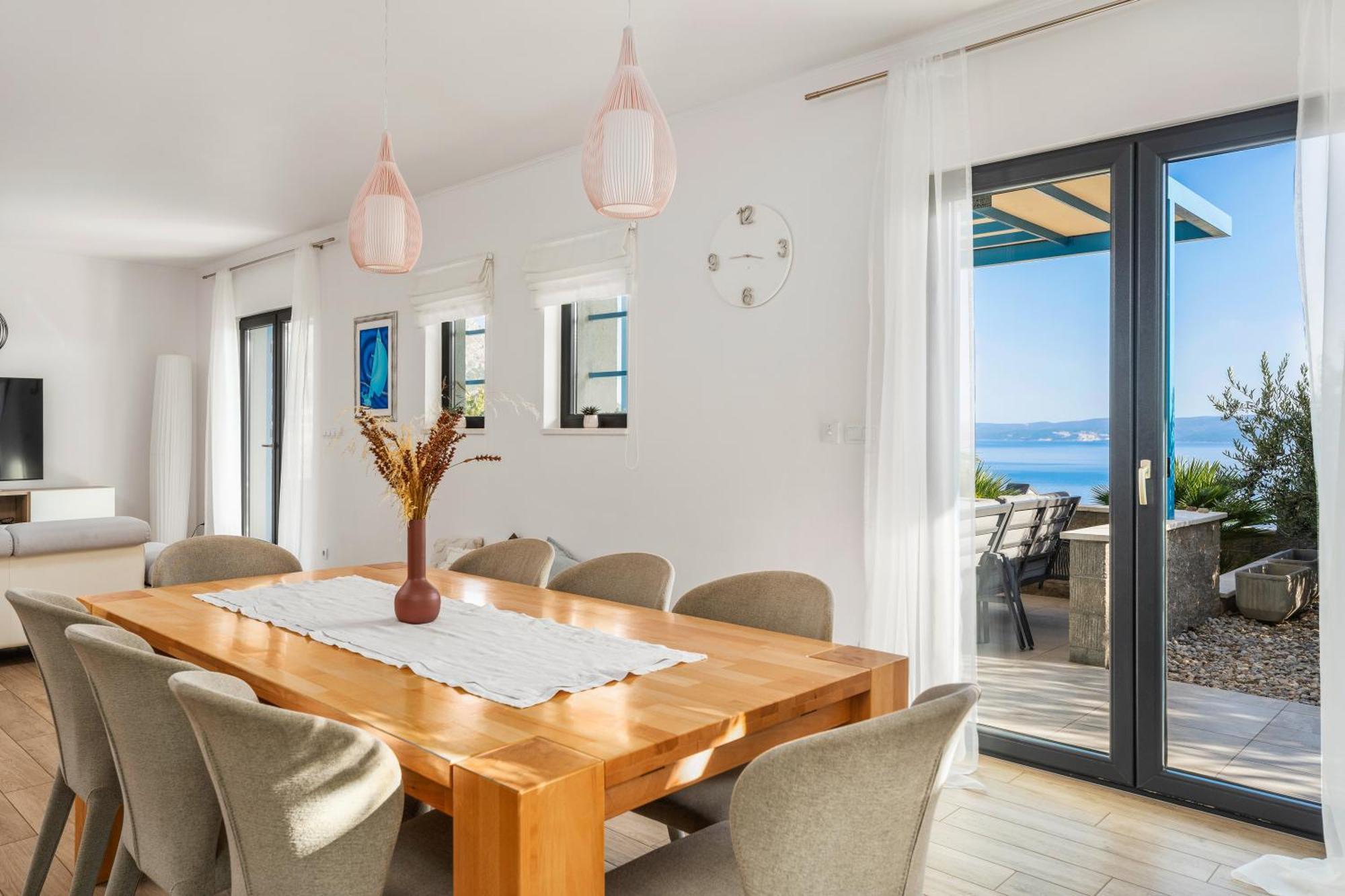 Allegra With 32msq Heated Pool, 300m Far From Sandy Beaches, Open Sea View * Omis