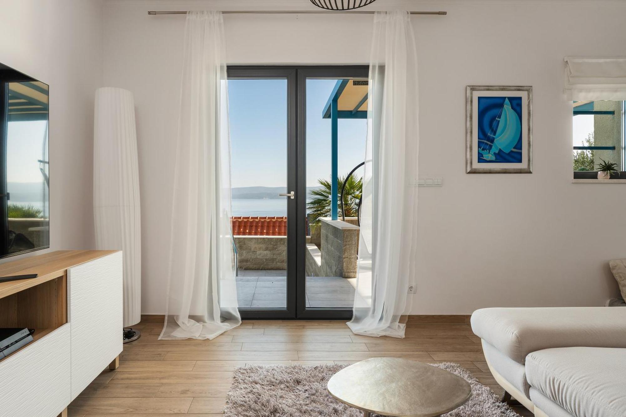 Allegra With 32msq Heated Pool, 300m Far From Sandy Beaches, Open Sea View * Omis